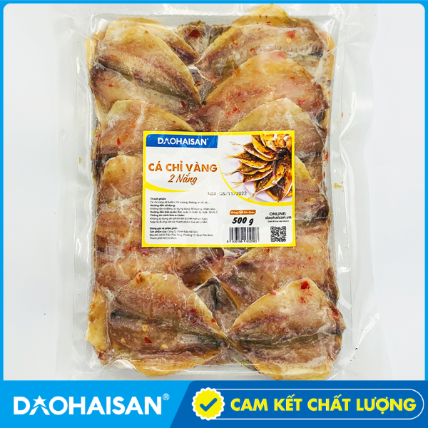 Cá Chỉ Vàng 2 Nắng Khay 500g