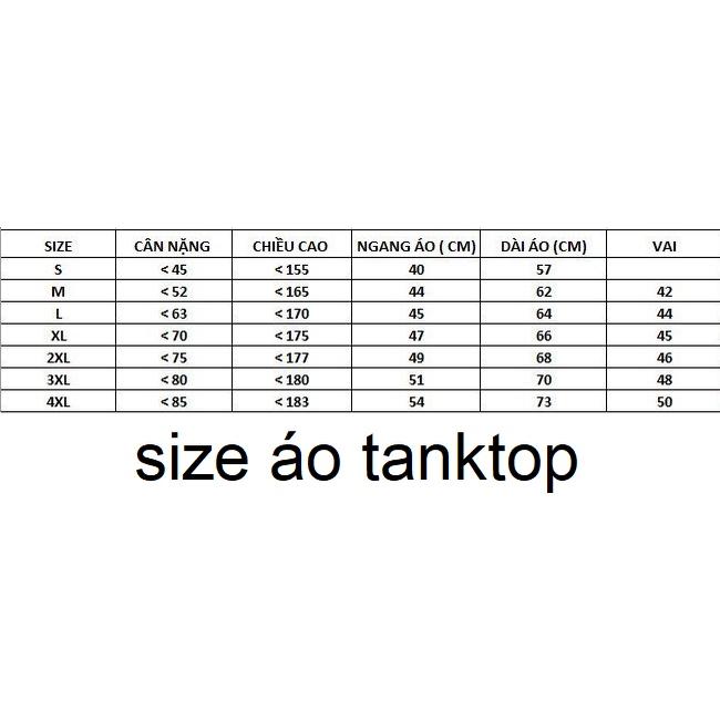 Áo tank top TTN08, đủ 7 size từ S đến 4XL, áo ba lỗ cotton đẹp, form slimfit- Thời Trang Waoo