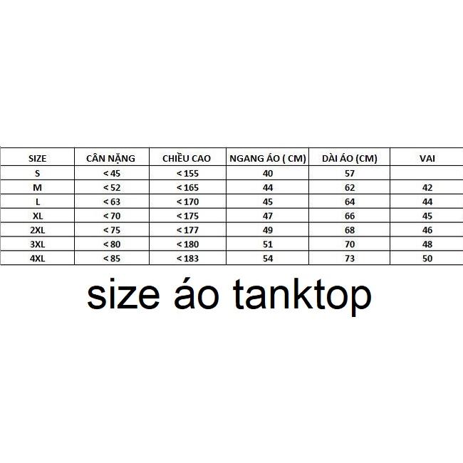 áo tank top TTN03, đủ 7 size từ S đến 4XL, áo ba lỗ cotton đẹp, form slimfit- Thời Trang Waoo