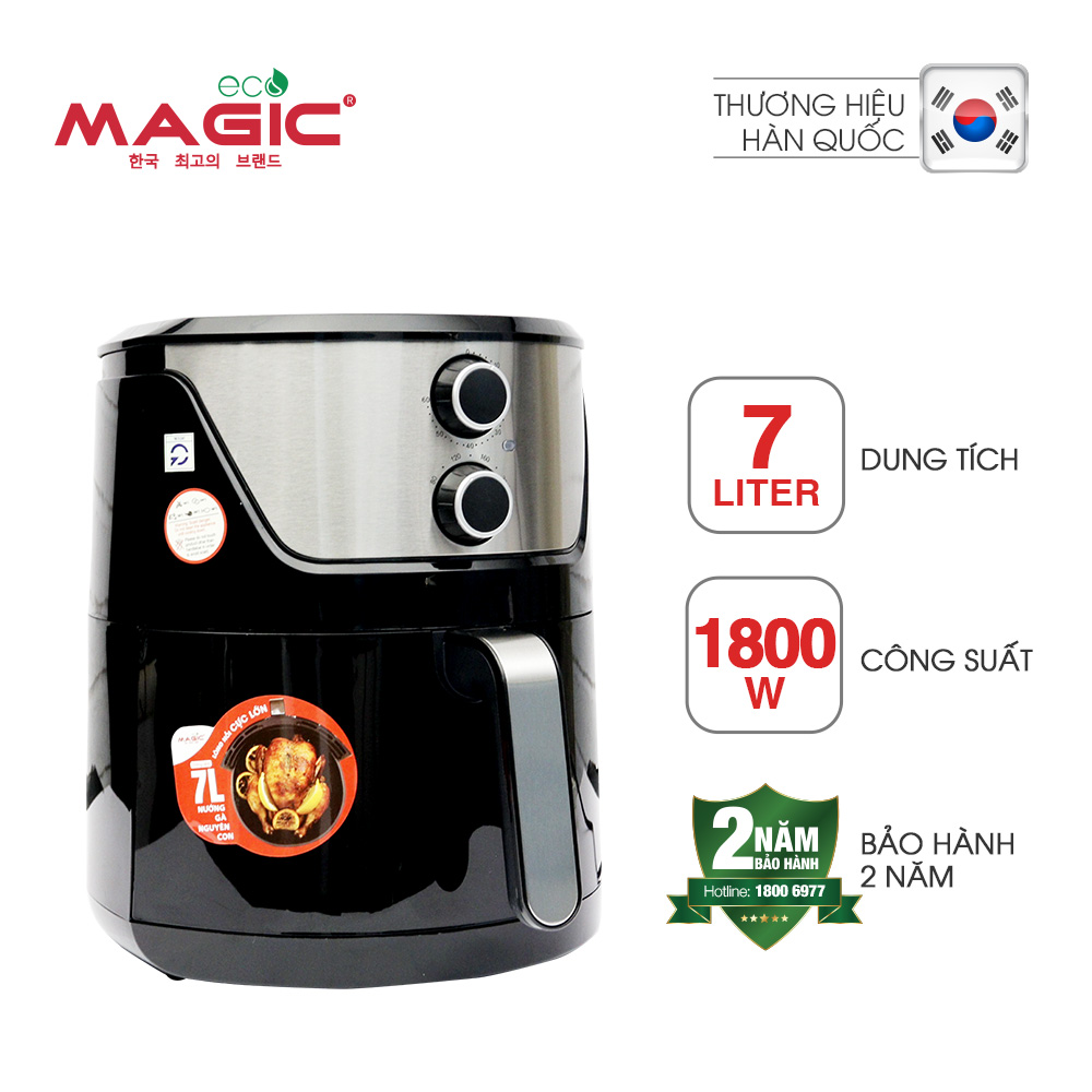 Nồi chiên nướng không dầu Magic Eco AC120 7L - Hàng chính hãng