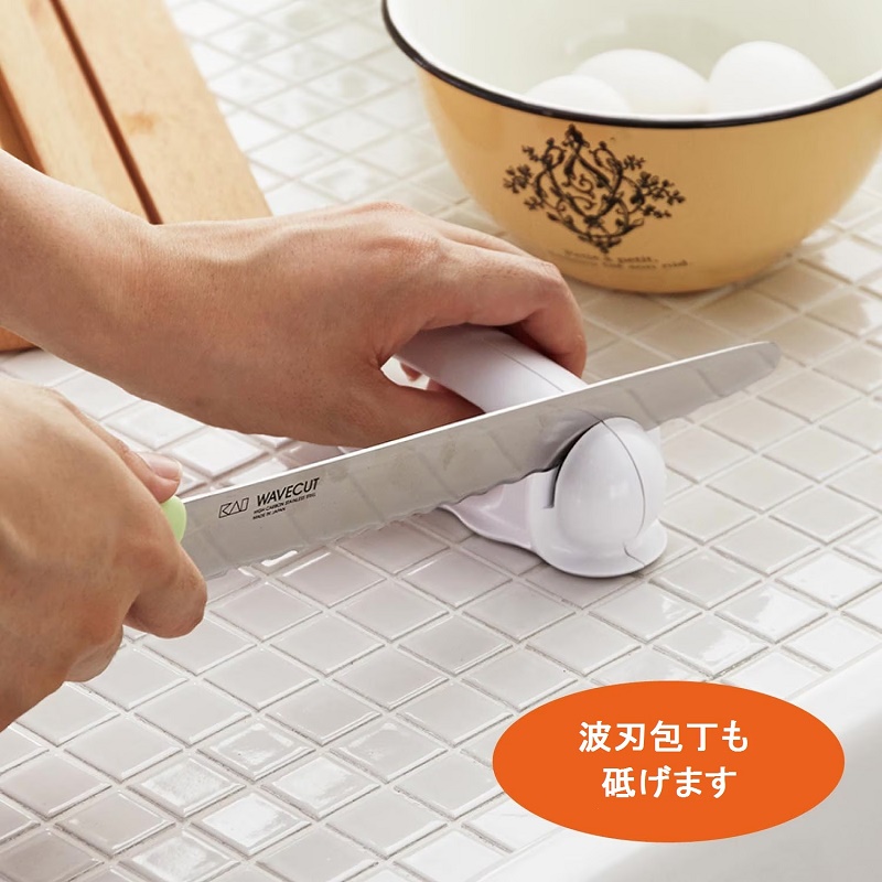 Dụng cụ mài sắc dao kéo cầm tay Kai Jirushi - Made in Japan