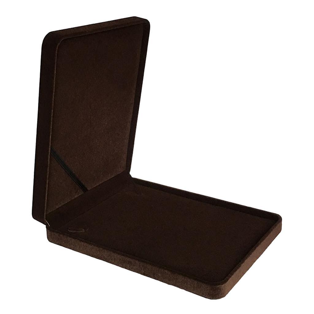 Fashion Velvet Necklace Box Case Tray Portable Jewelry Storage Organizer