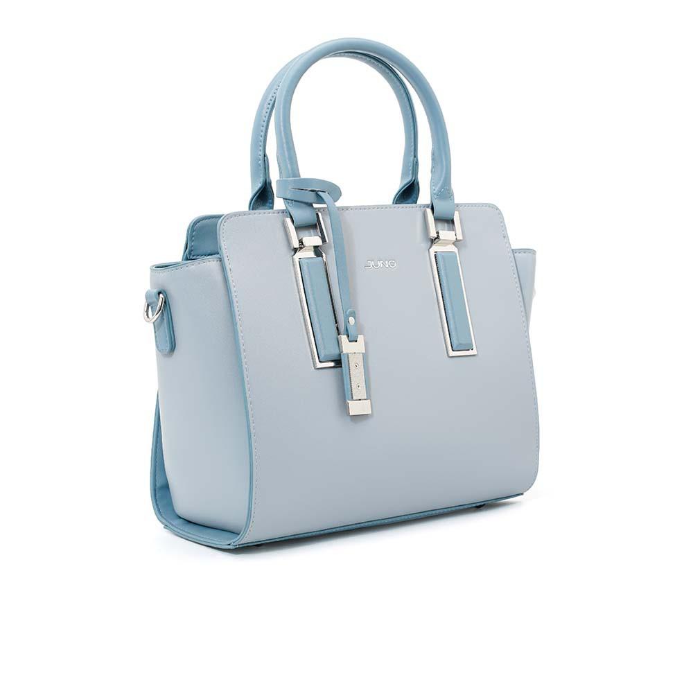 Túi Xách Nữ Thời Trang JUNO Cỡ Trung Tote Charm Trang Trí Phối 2 Màu TXT220
