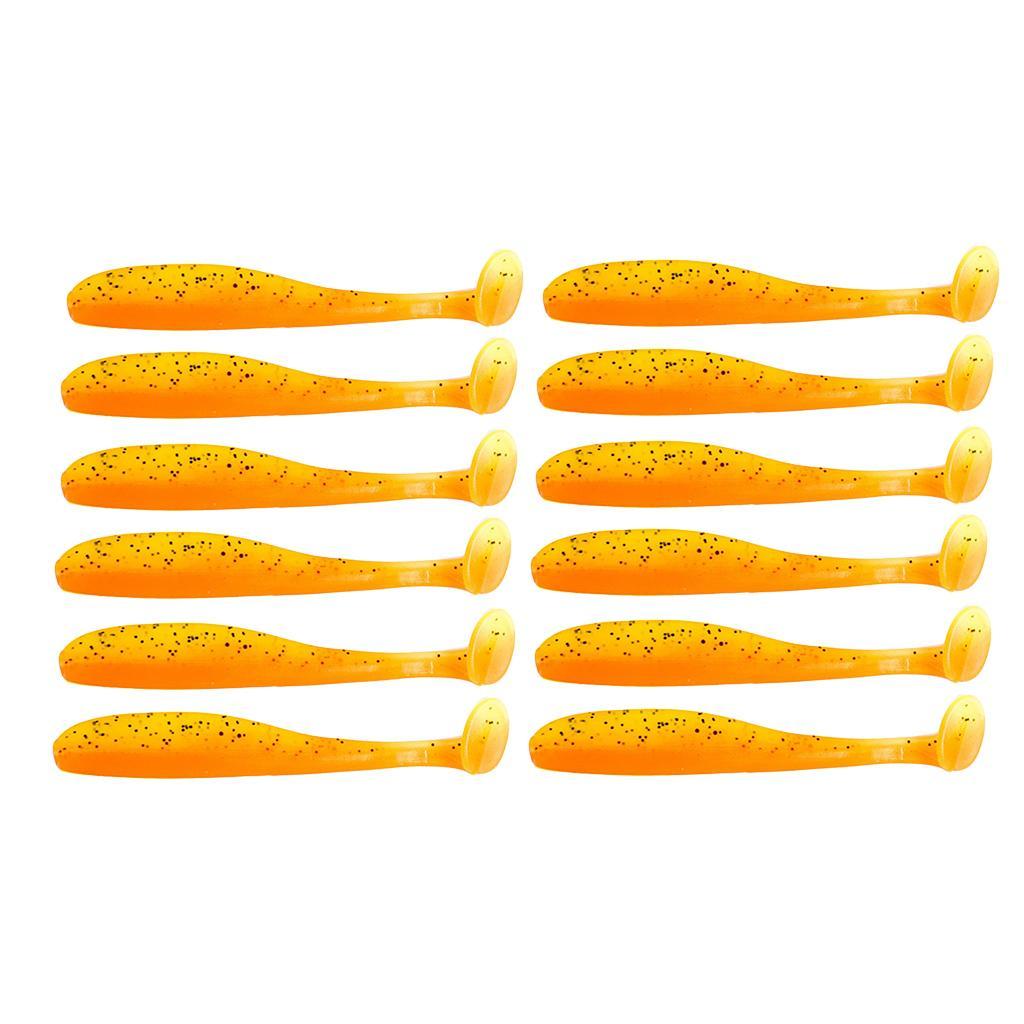 24pcs Soft Fishing Lures Set Paddle Tail Worm Baits Shad Minnow Swimbaits