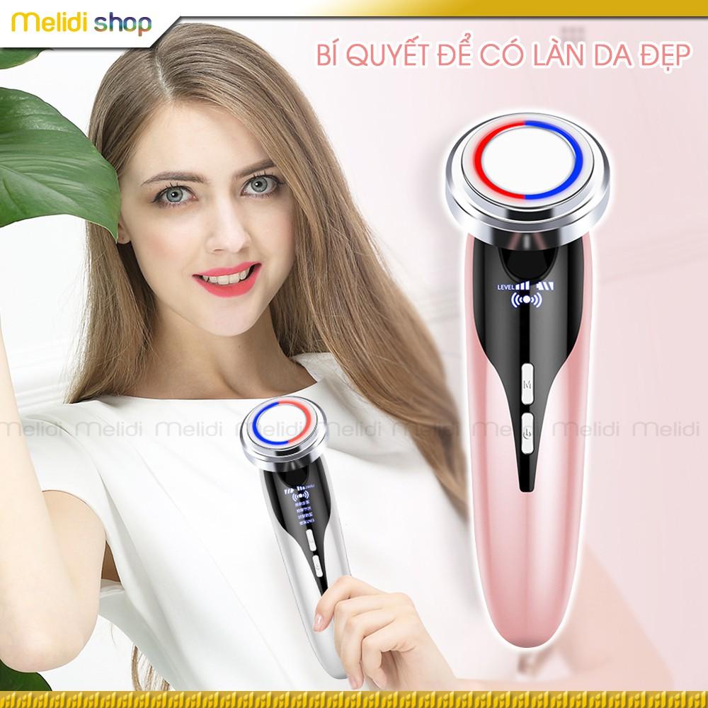 PINKi E2 - Máy Massage Mặt, Dụng Cụ Mát Xa Mặt, Nâng Cơ, Đẩy Dưỡng Chất, Cảm Ứng Rung Trên Da, Đèn ion Làm Nóng Cao Cấp