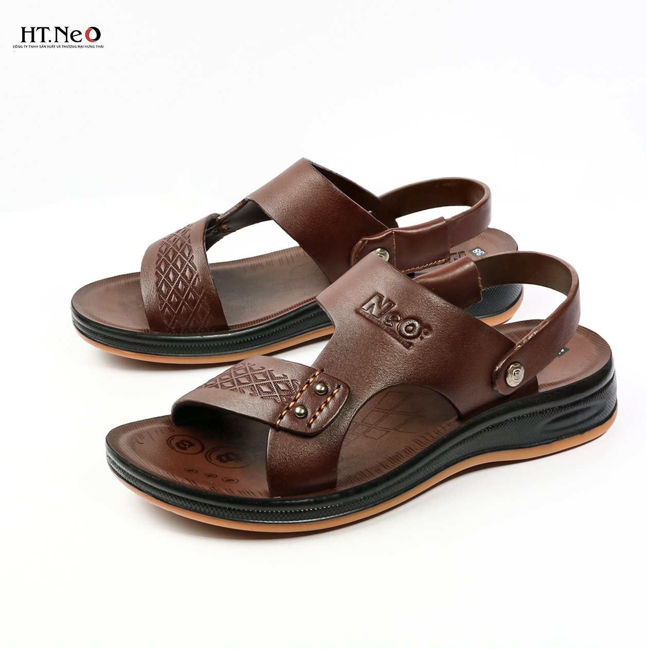 SANDAL NAM DA BÒ CAO CẤP ĐẾ CAO 3.5CM SD82-Nd