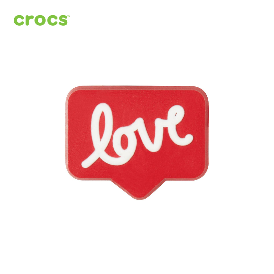 Sticker nhựa jibbitz gắn dép unisex Crocs Sayings Love It - 10007546