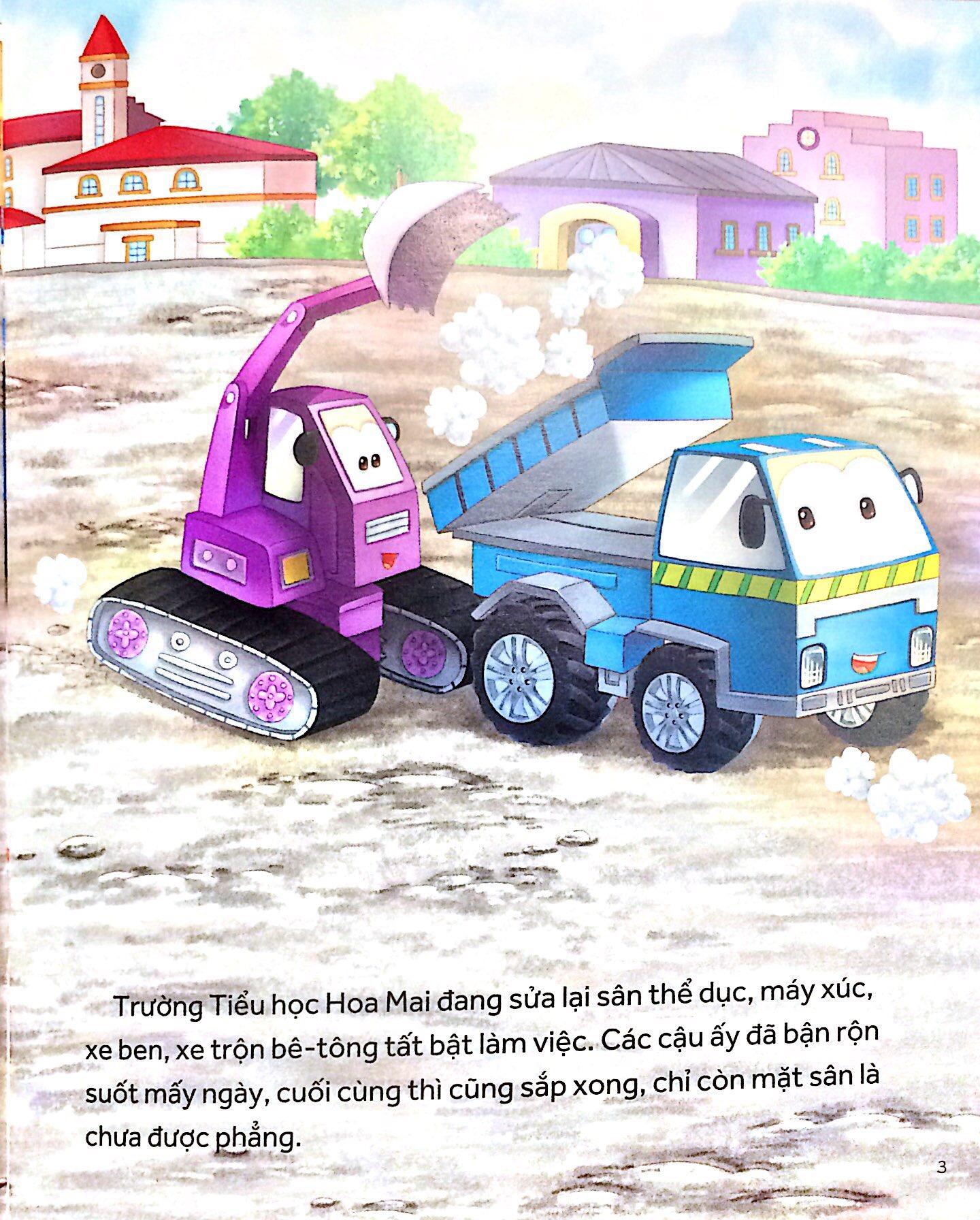 Sách Những Chiếc Xe Hiệp Sĩ: Xin Chào Xe Lu! (Tái Bản 2019)