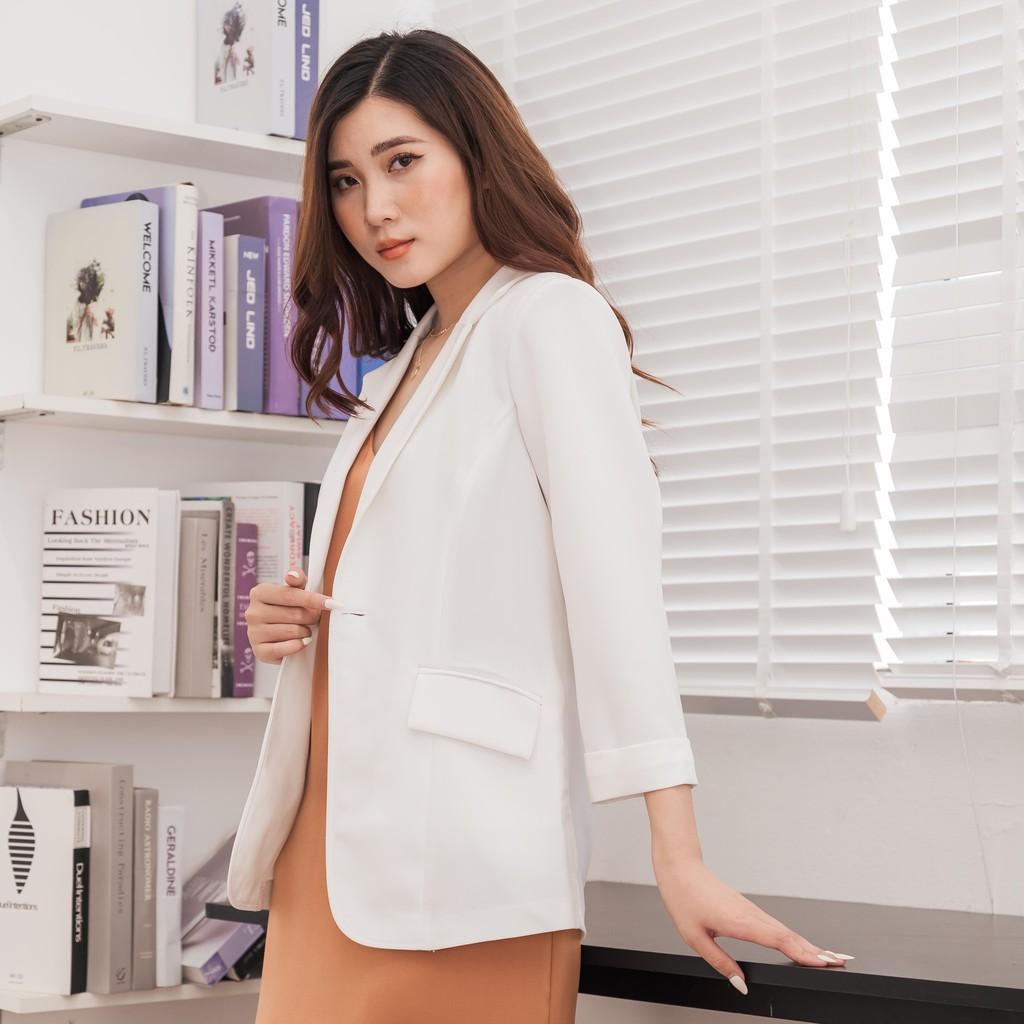 Áo khoác blazer, áo vest nữ kiểu Hàn Quốc tay lỡ, chất vải đẹp, nhiều màu - Thời trang công sở WFstudios