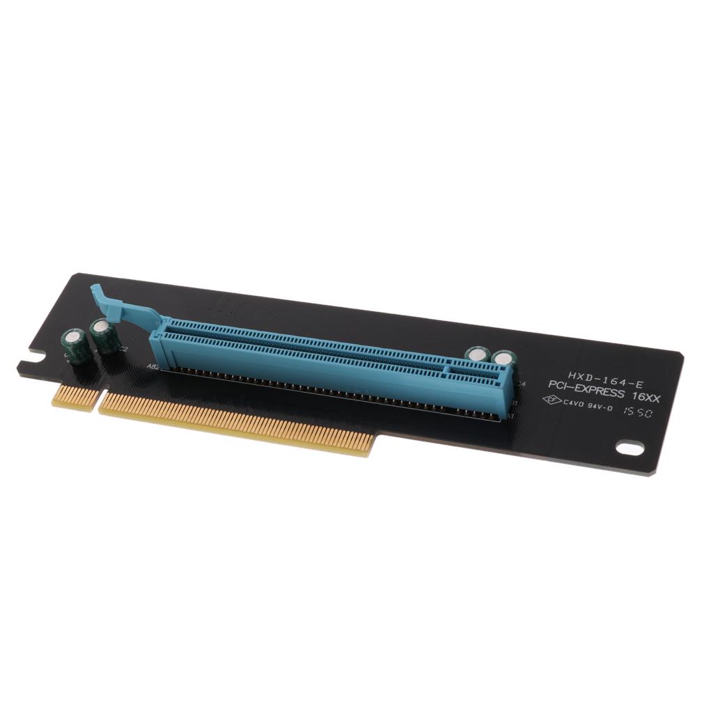 PCI Express 16x Riser Card 90 Degree Right Angle Riser Adapter Card for 2U