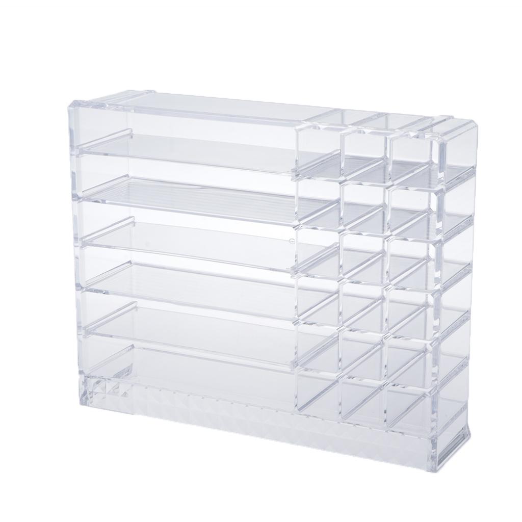 Cosmetic Organizer Transparent Acrylic Make Up Box Display Stand Holder
