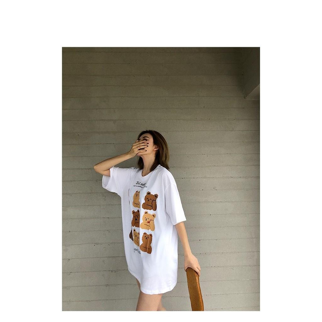 Áo Thun Gấu Nâu Unisex Giấu Quần