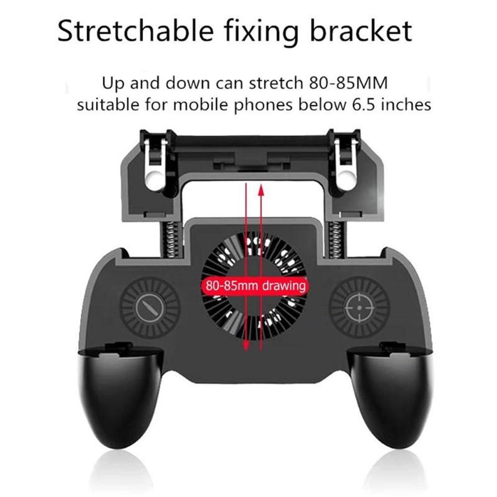 3 in 1 Mobile Gaming GamePad with Cooler Cooling Fan with Mobile Power Game Handle Mobile Games Controller Gamepads