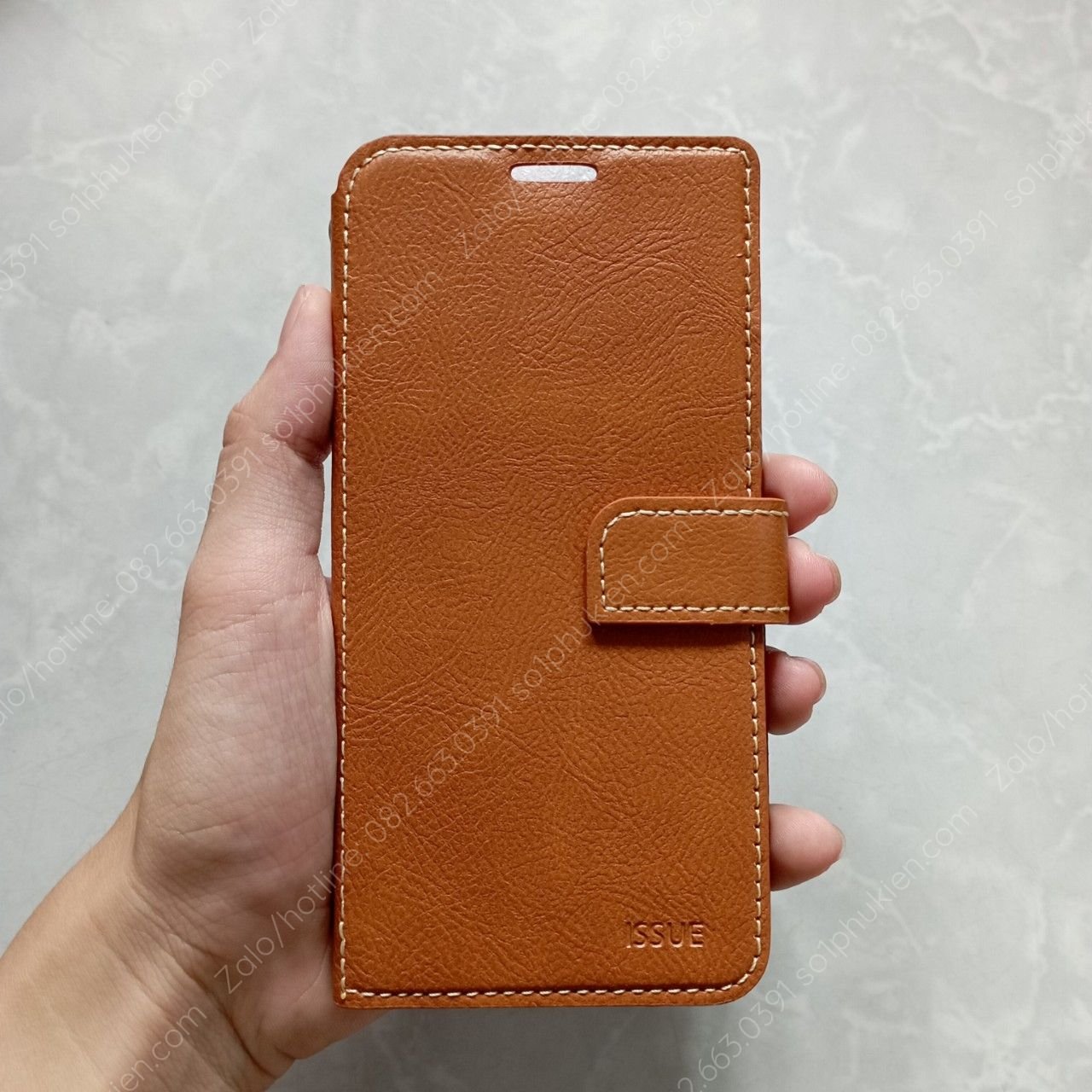 Bao da dành cho Samsung S7/S7 edge/S9/S9 Plus/Note 5 da cao cấp, có ngăn thẻ, nắp gập chống đỡ xem phim