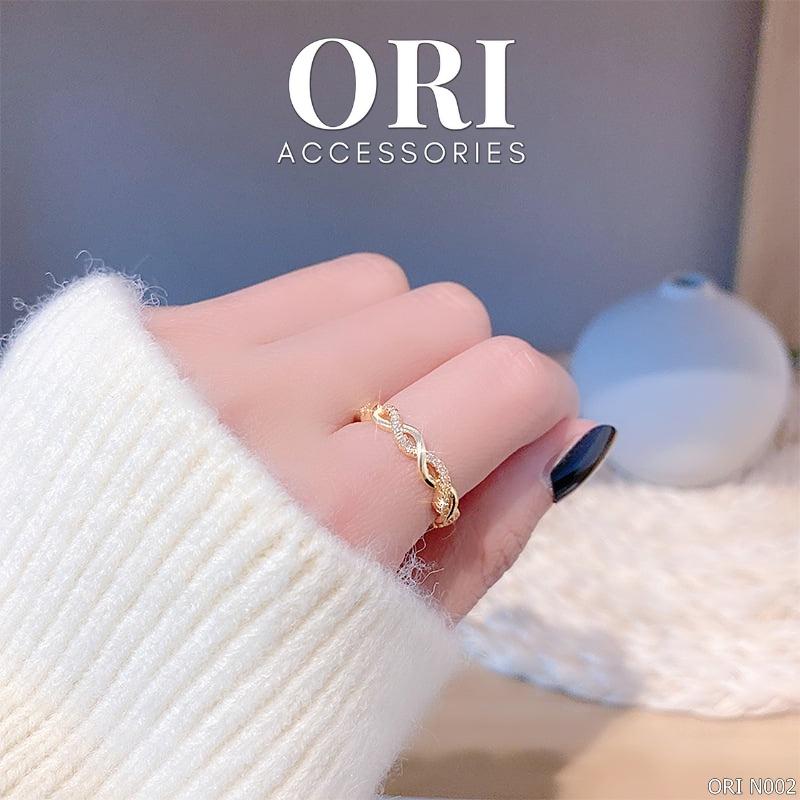Nhẫn nữ Freesize đính đá Philomela sang trọng tinh tế ORI ACCESSORIES N002