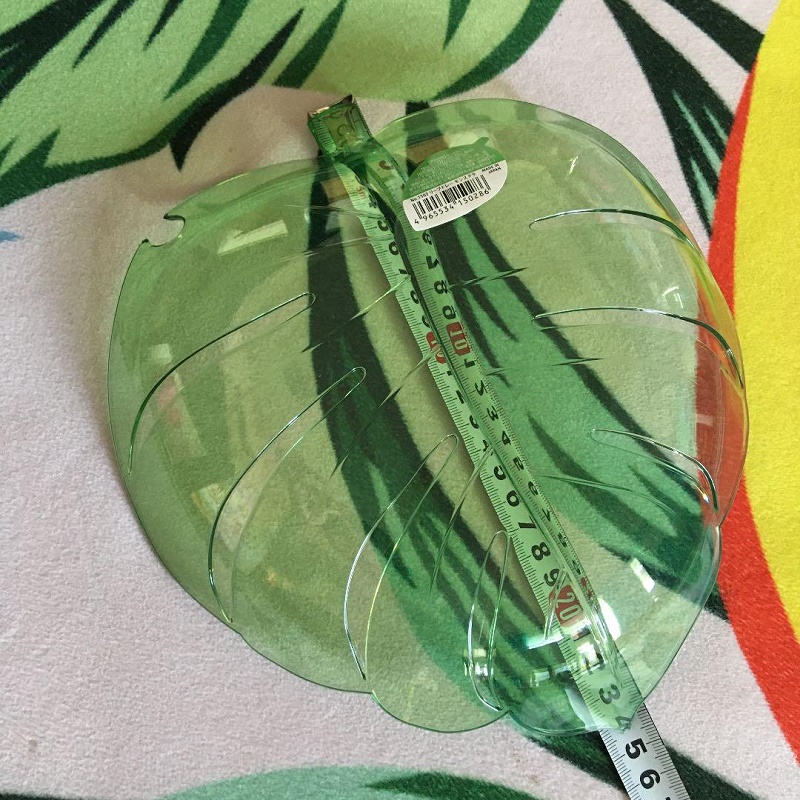 Đĩa nhựa pha lê màu xanh hình chiếc lá Yamada - Nội địa Nhật Bản