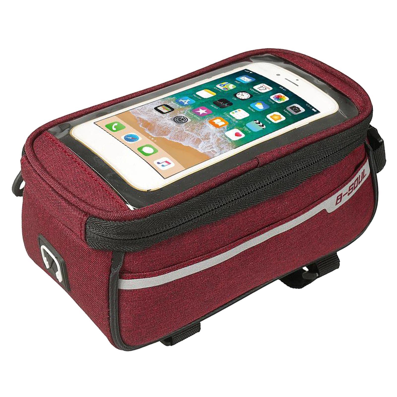 Cycling Bag Bike Front Frame Bag Phone Holders
