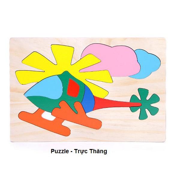 Tranh ghép các loại phương tiện giao thông - Wooden puzzle