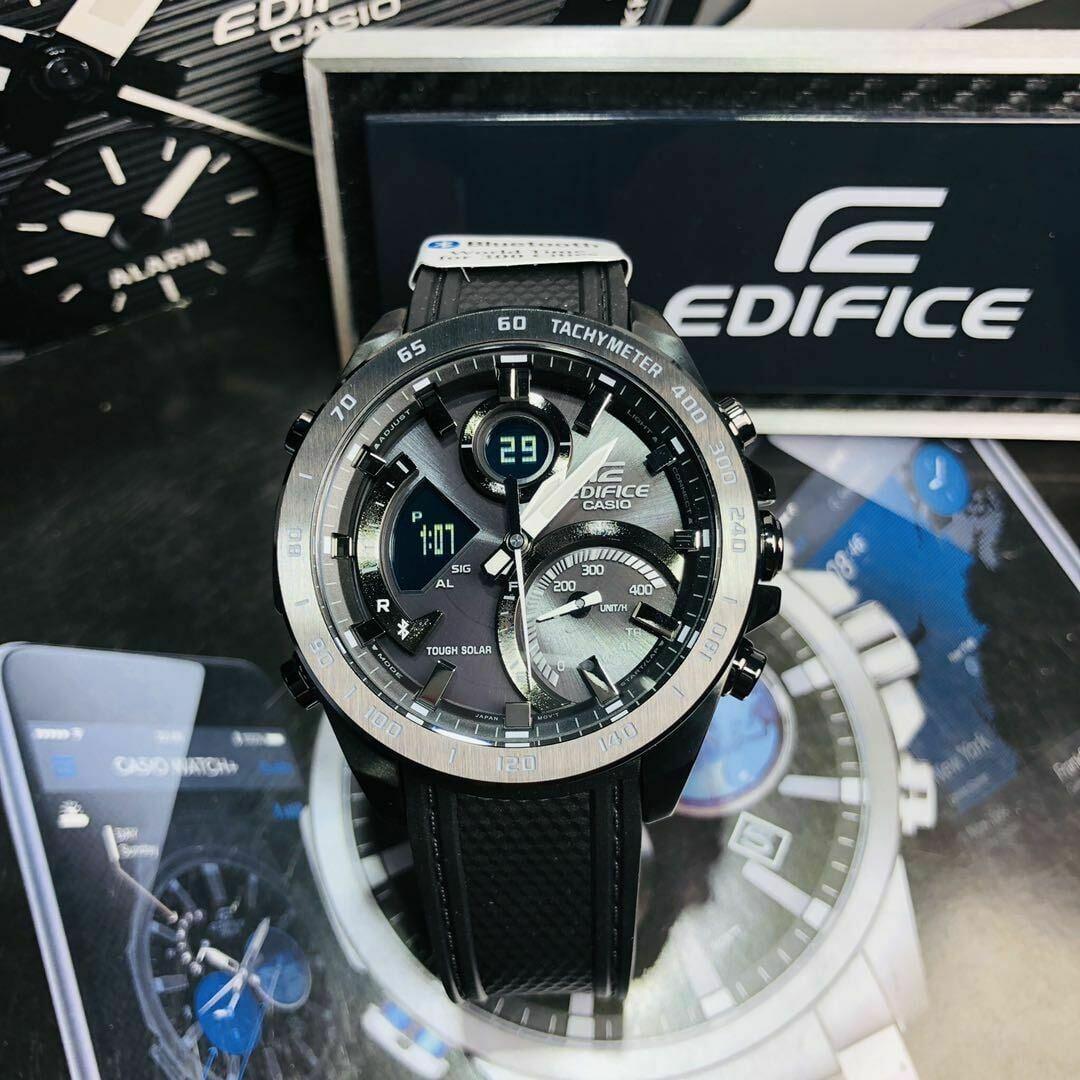 Đồng Hồ Nam Dây Nhựa Casio Edifice ECB-900PB-1ADR Chính Hãng - Bluetooth - Năng Lượng Mặt Trời - ECB-900PB-1A