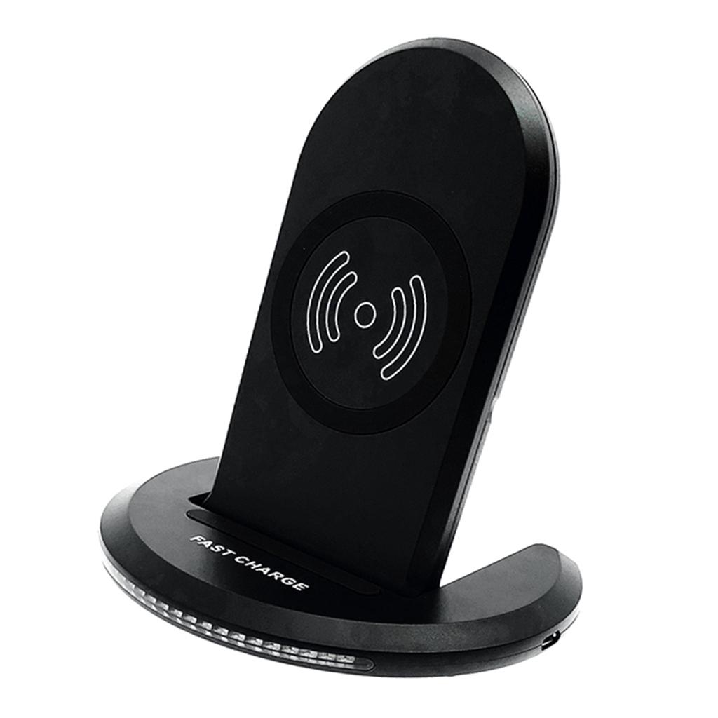 10W Qi Wireless Fast Charger Charging Stand Dock For SamsungS8 S9 S10