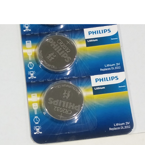 Pin nút Lithium Philips CR2032P5B/97 vỉ 5 viên