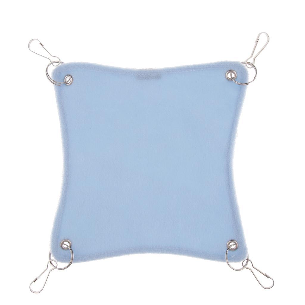 Small Hamster Hammock Cage Hanging Bed Nest for Birds Hamster Mice Blue-S