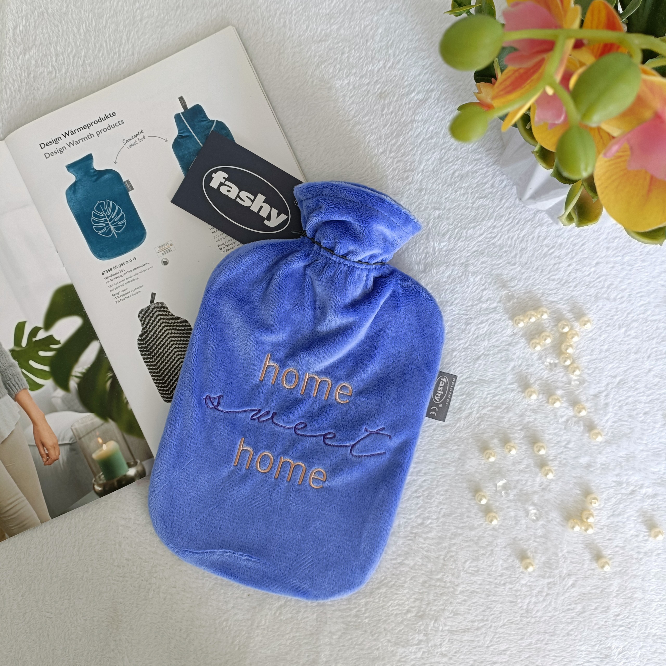 Túi chườm Fashy Germany Bọc Nhung thêu chữ đặc biệt 100% nhập khẩu từ Đức