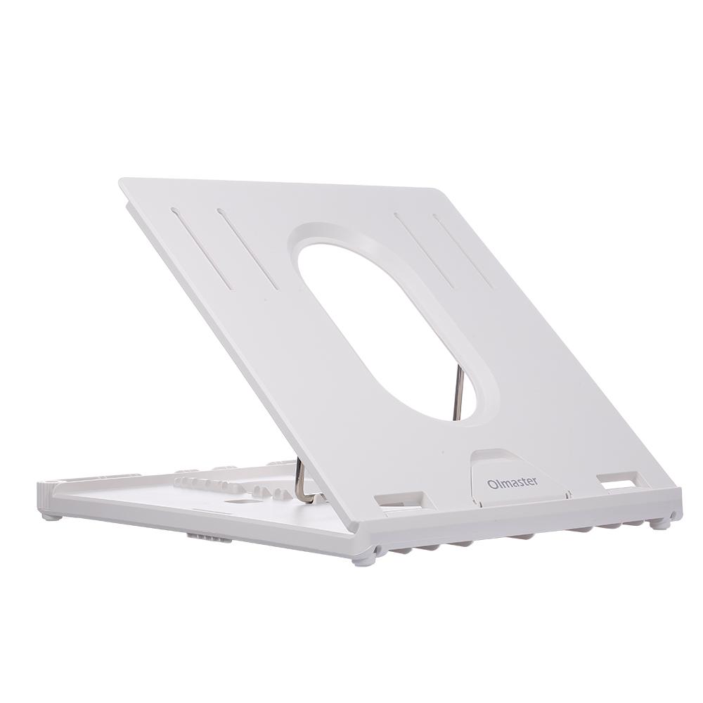 Chân đế máy tính xách tay có thể điều chỉnh 9 cấp Gấp Di động Không trượt Olmaster HY-AP9001-B