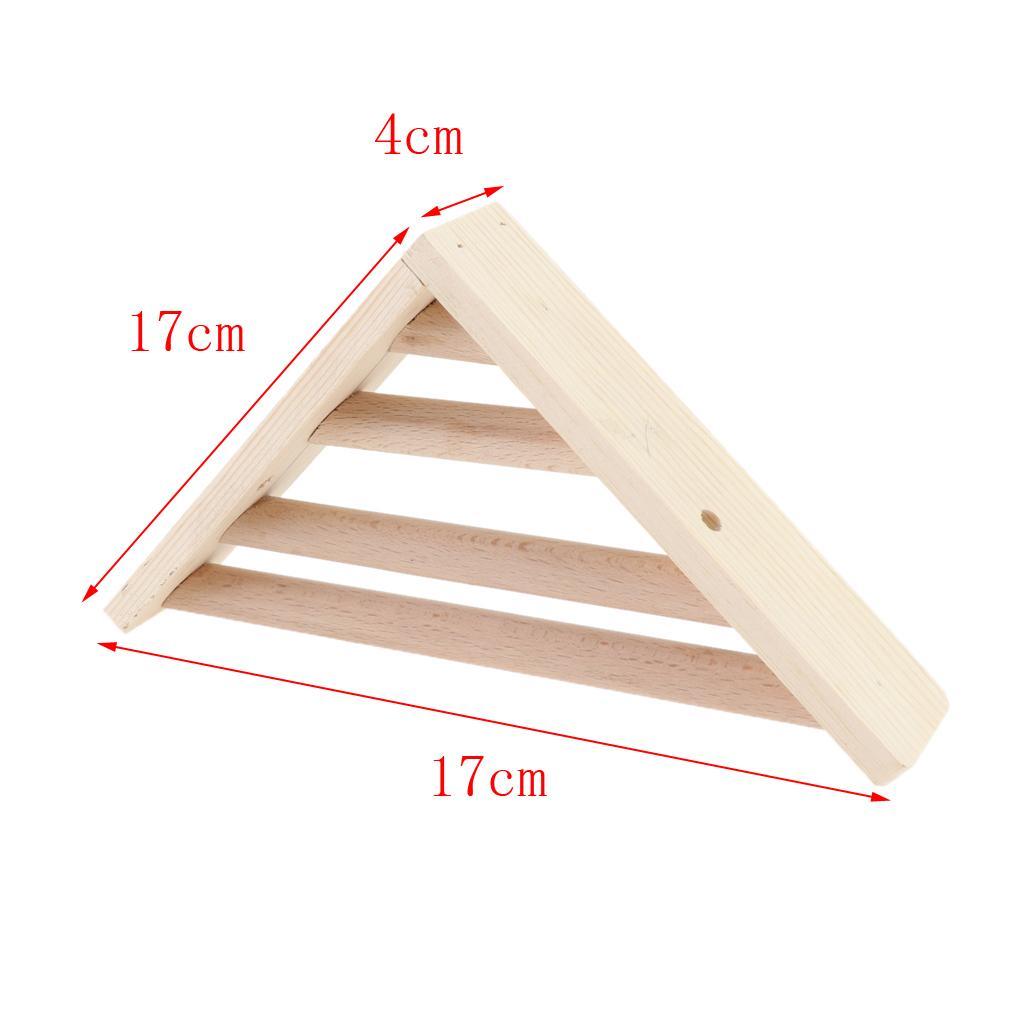 Wooden Parrot Bird Cage Stand Platform Perches Pet Toy for Budgie Hamster