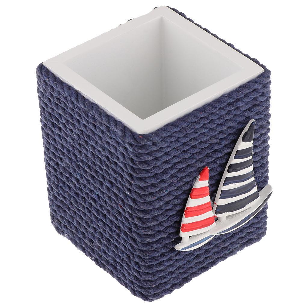 Exquisite pencil holder Mediterranean style desktop organizer