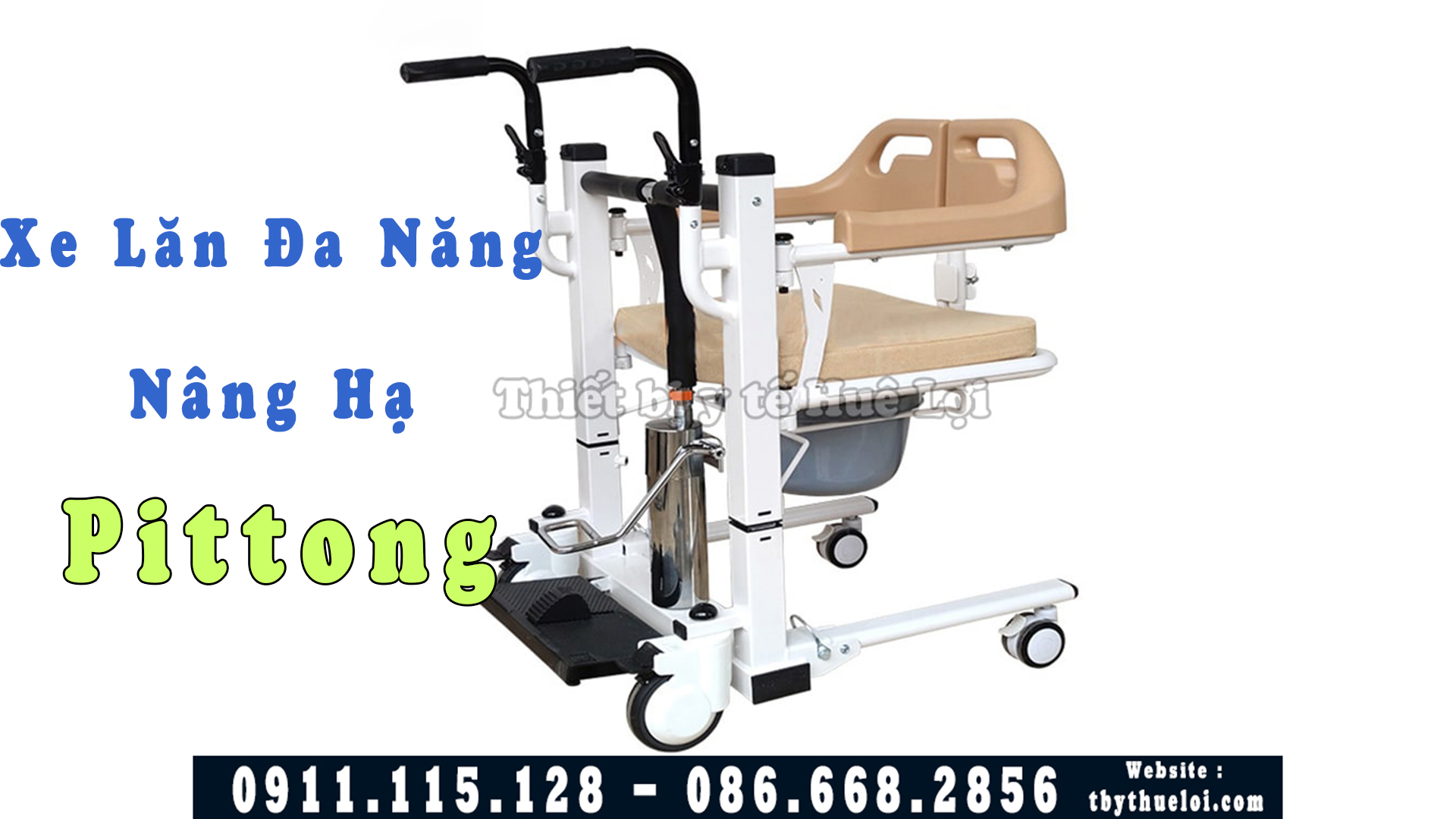 Xe Lăn Ghép Mảnh Đa Năng Nâng Hạ Bệnh Nhân