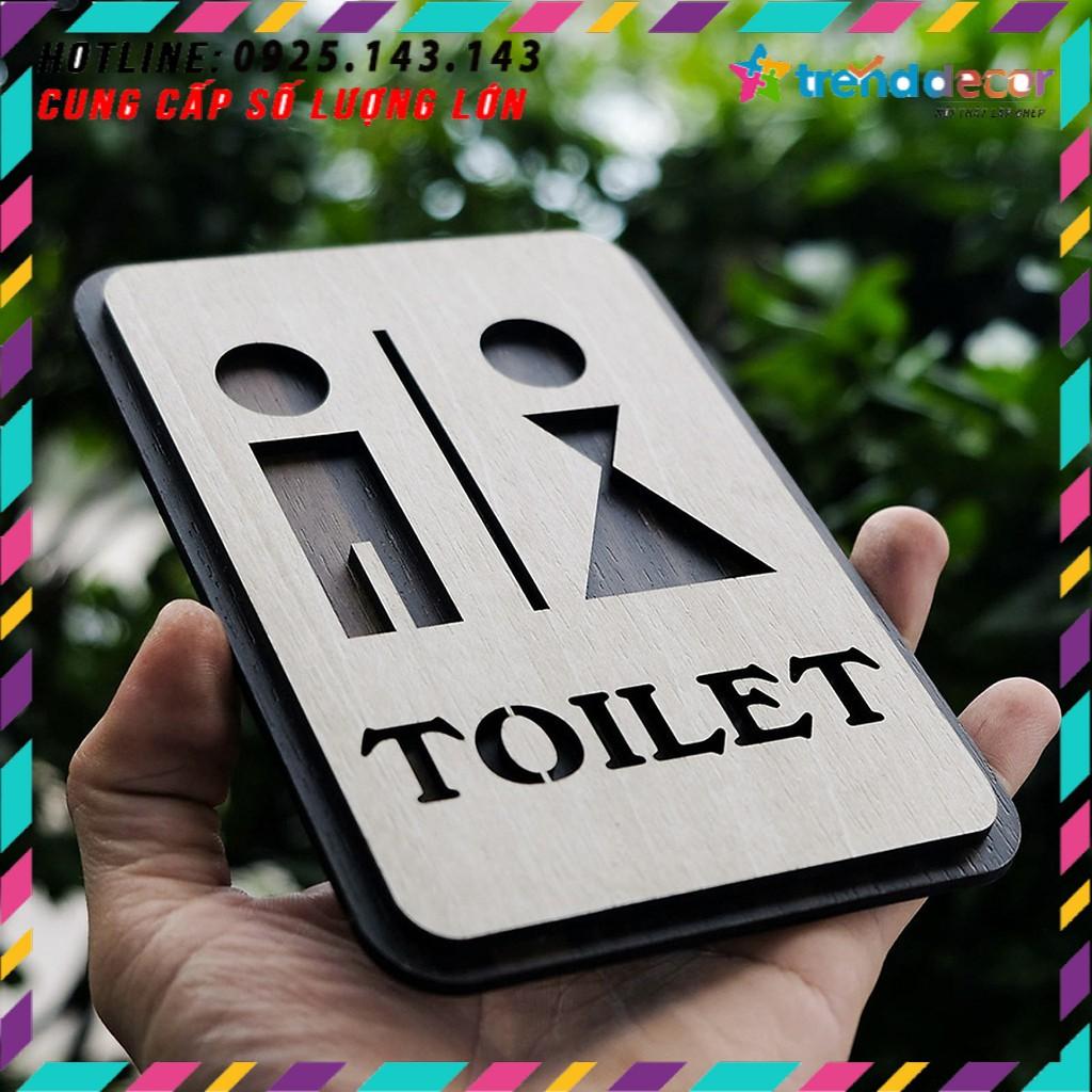 Tranh gỗ treo tường - Bảng toilet, phòng vệ sinh,WC F03 -CRN -01