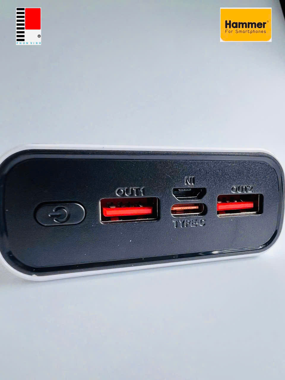Sạc dự phòng Ham mer H-P88 22.5W - 20.000mAh, Kim Ánh cam kết hàng chính hãng bảo hành 12 tháng