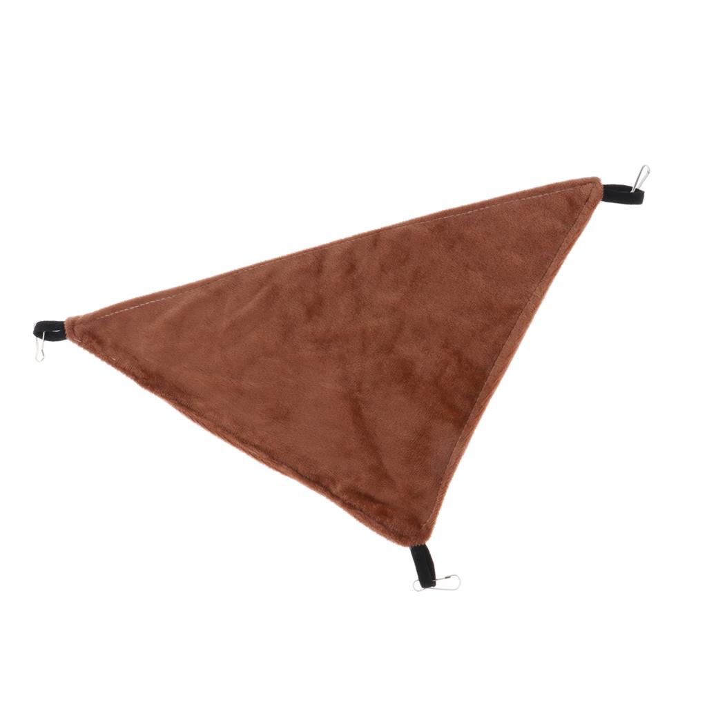 Triangular Hamster Bird Ferret Rabbit Squirrel Hammock Hanging Bed Gray