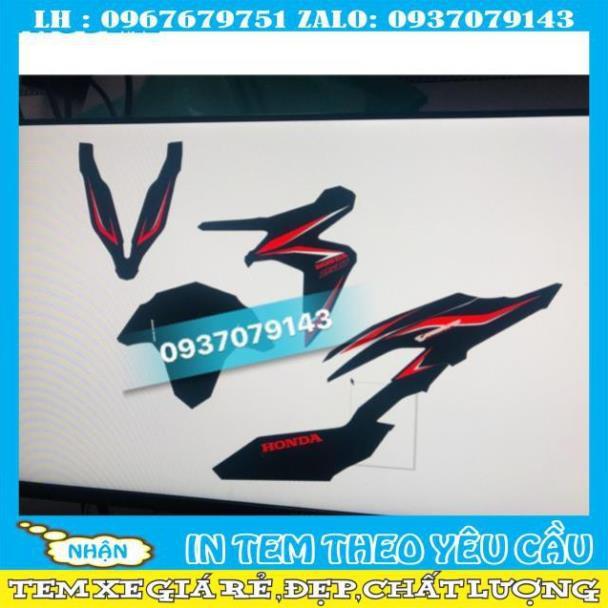 Tem rời vario 2018 dán xe đen