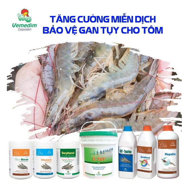 Calphovit Tôm - Bổ sung vitamin, khoáng,vi sinh vật giúp tôm cứng vỏ, lột vỏ đồng loạt, mau lớn, nặng cân, gói 1kg