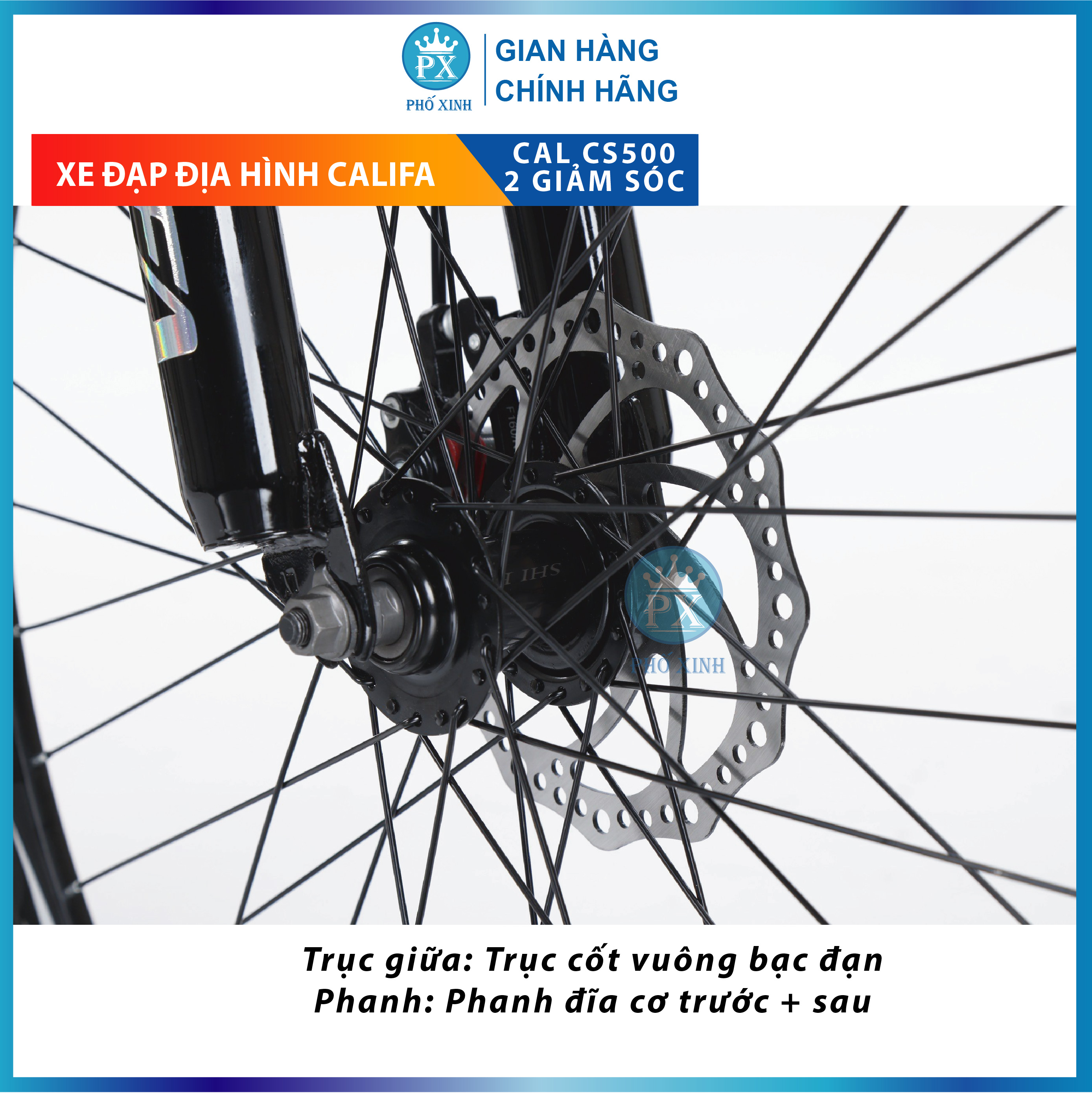 Xe địa hình 2 giảm sóc bánh 26 CALIFA CS500