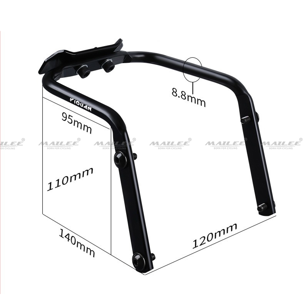 Khung Giá Đỡ Bình Nước Đôi YQ-08 tiện dụng (loại lớn) có khoảng rộng giữa kết hợp làm khung Túi Hậu Xe Đạp Chống Nước, Ổn Định Phượt Địa Hình - Mai Lee