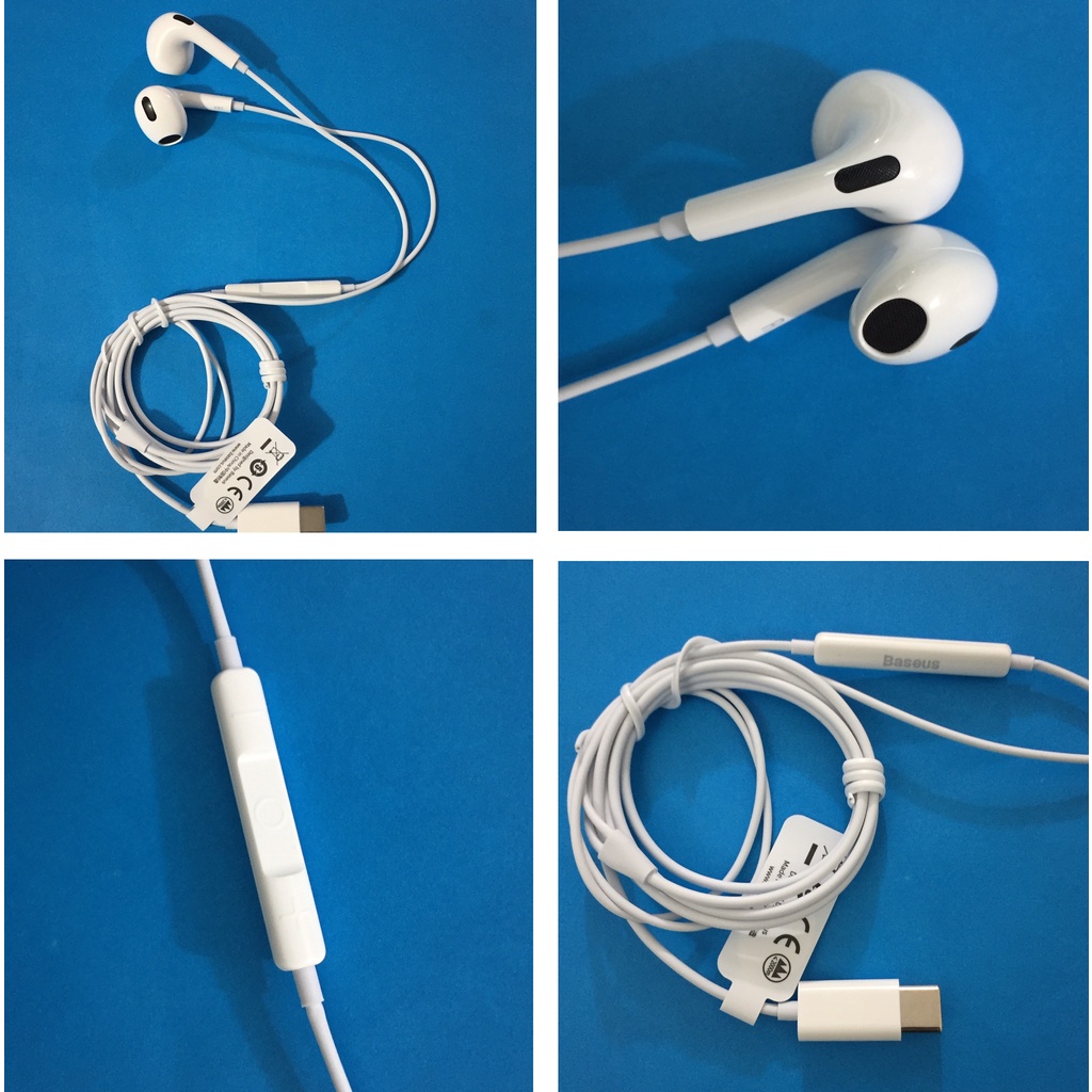 Tai nghe nhét tai jack cắm type-C có mic Baseus Encok C17 NGCR010002 - Hàng chính hãng