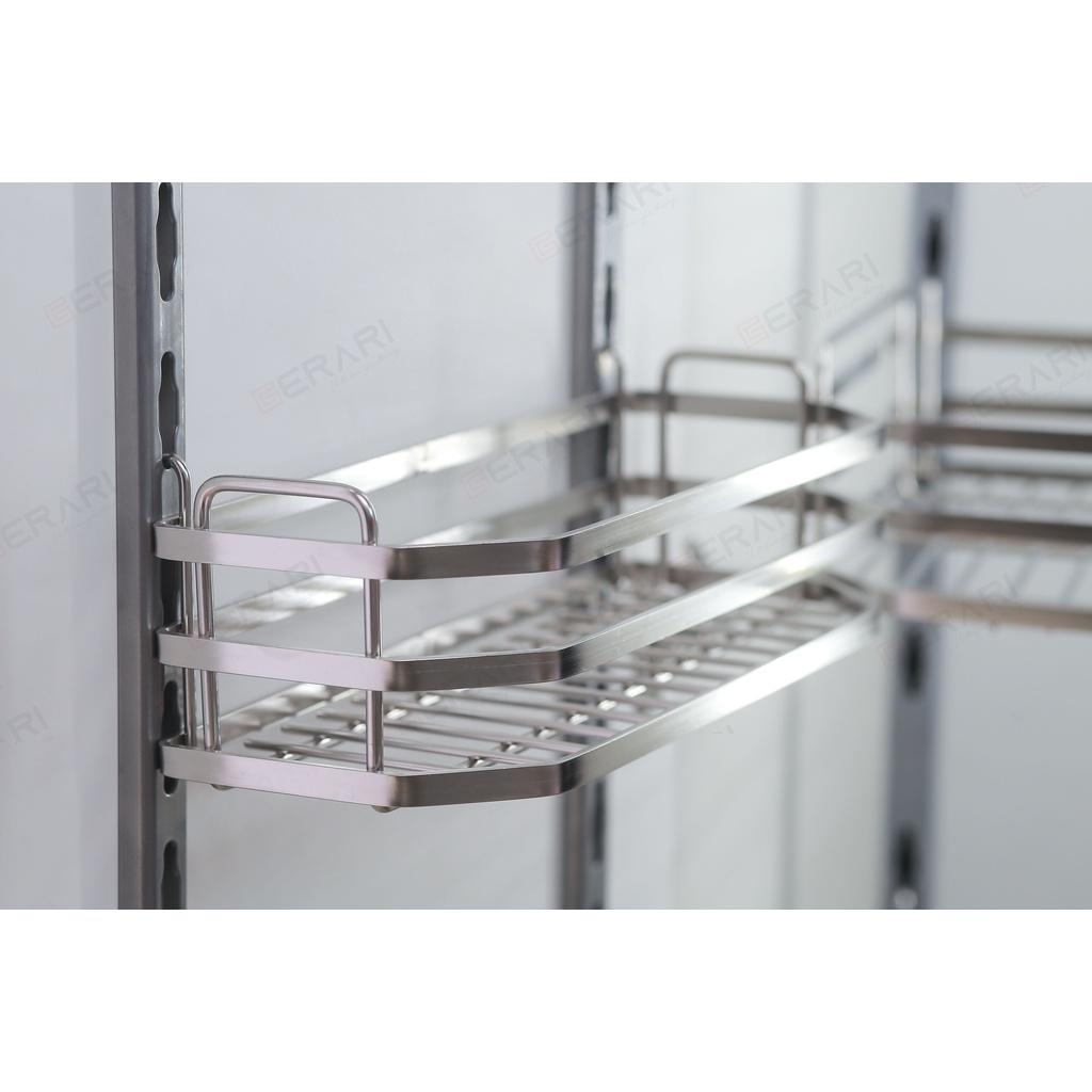 {Hàng chính hãng} Tủ kho Inox 304 xước mờ cao cấp dạng nan dẹt 4 tầng cánh mở mã DK6.645 thương hiệu Gerari