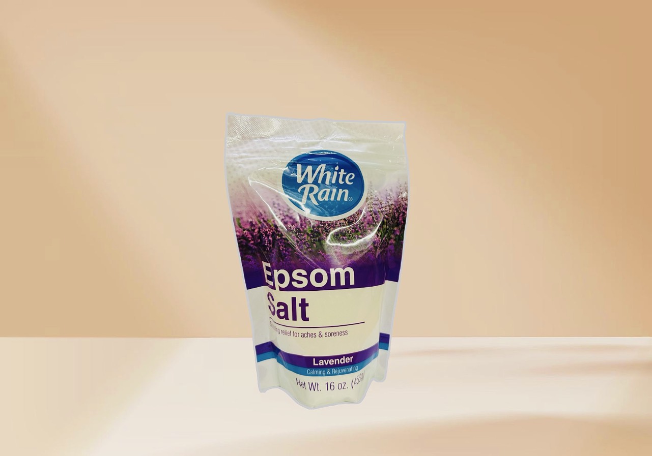 Muối tắm hiệu White Rain Epson Salt Lavender 453g - USA