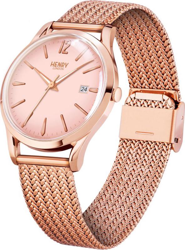 Đồng Hồ Dây Thép Không Gỉ Henry London HL39-M-0166 Shoreditch (38.5mm) + Dịch Vụ Khắc Tên