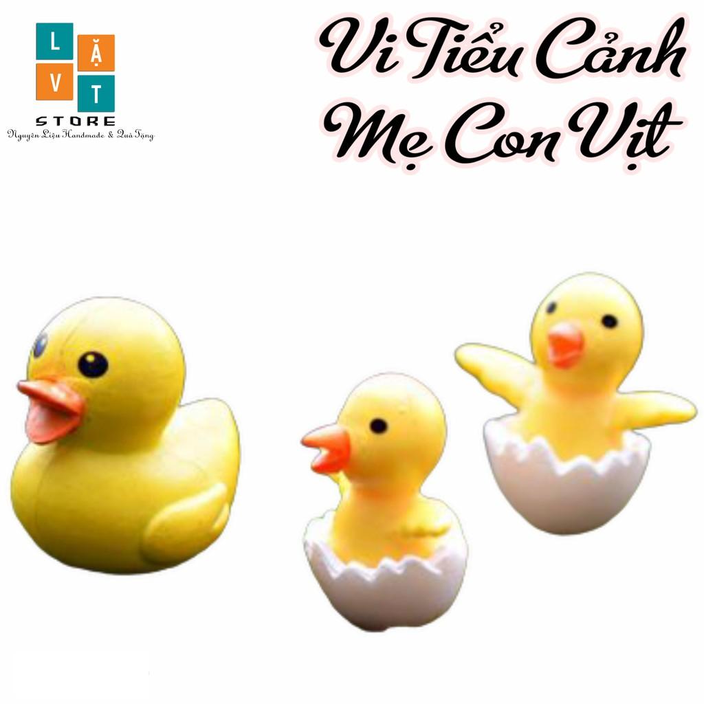 Mô hình Vịt Siêu Cute mini size, Vịt trong vỏ trứng - Dùng Để Trang Trí Vi Tiểu Cảnh, chậu cây - Đơn Giản Chân Thật Giá