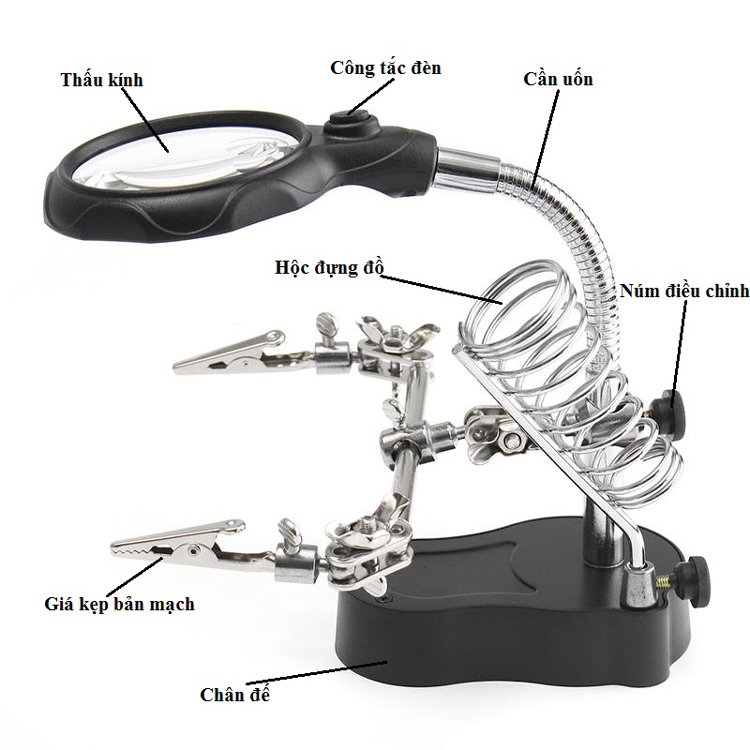 Kính Lúp Dụng Cụ Hỗ Trợ Hàn Mạch V1