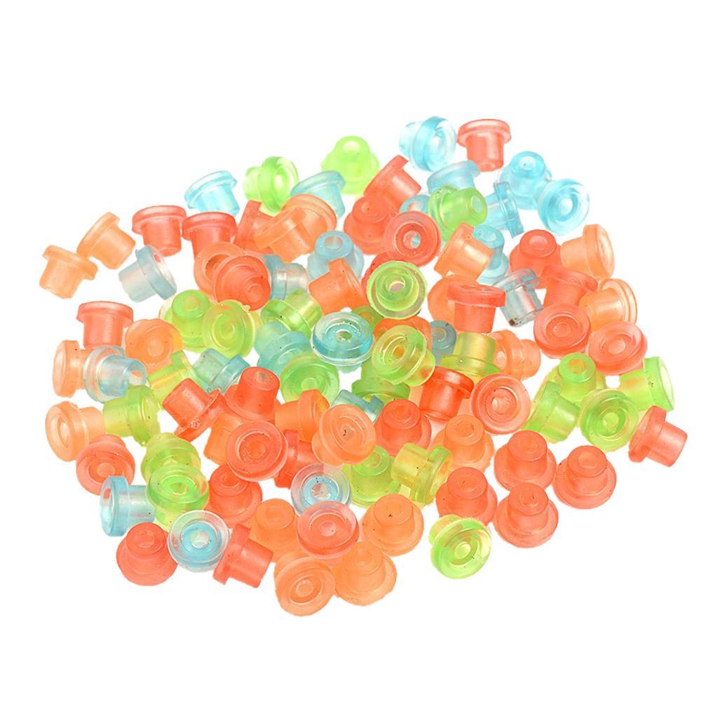 2X 100Piece Colorful Tattoo Needle Machine Gun Grommets Nipples T Pin Eye Pads
