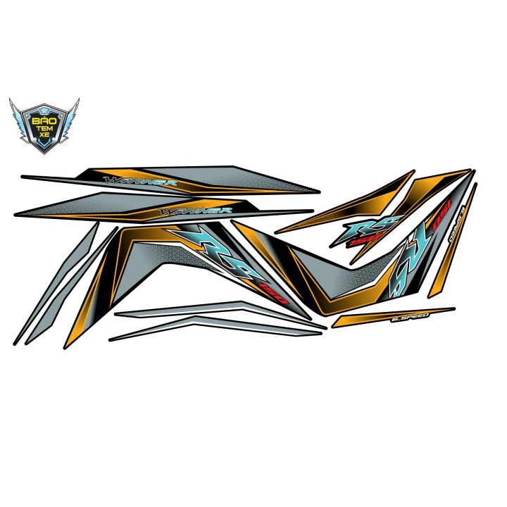 Tem rời dán xe winner RS 150 dán xe đen