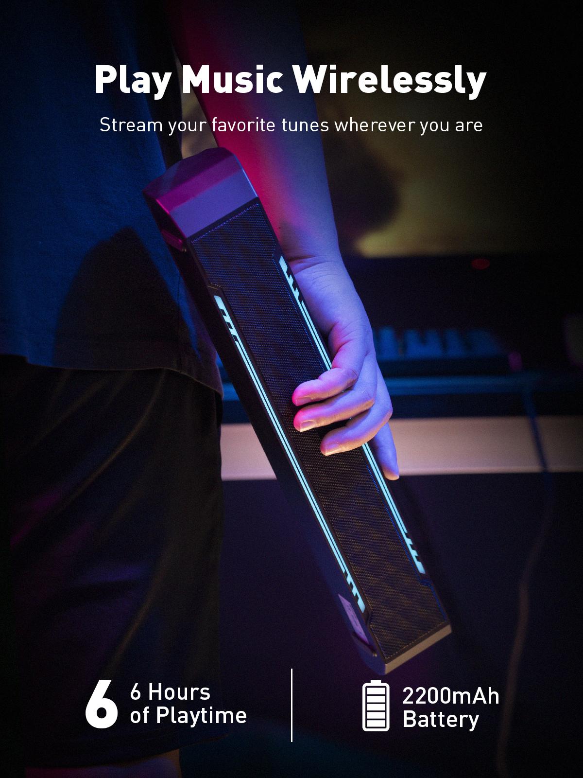 Loa máy tính C4 PC RGB Gaming Sound Bar Loa Bluetooth không dây di động cho Màn hình máy tính để bàn, Máy tính xách tay, PS5, Bảng điều khiển Xbox Màu sắc: C4