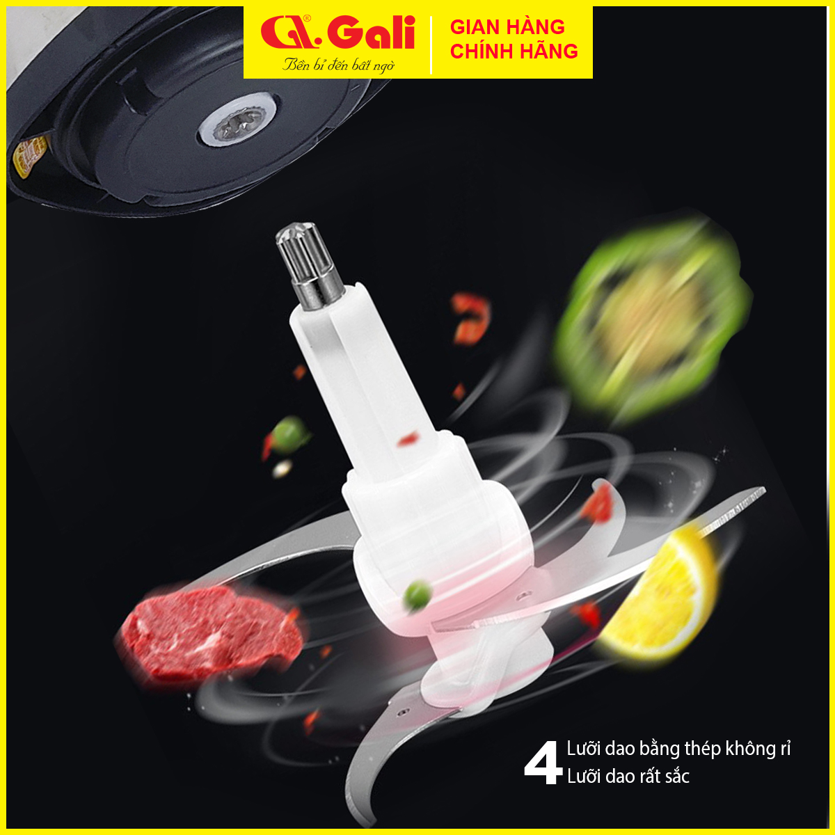 Máy xay thịt dùng trong gia đình Gali GL-1920 công suất 500w, hàng chính hãng, bảo hành 12 tháng