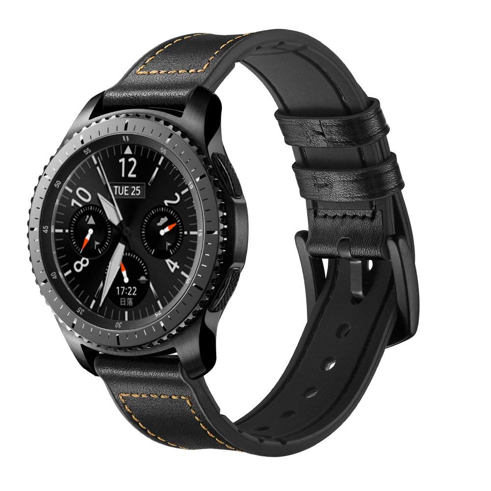 Dây da Hybrid cho Galaxy Watch 46, Gear S3, Huawei GT Size 22mm