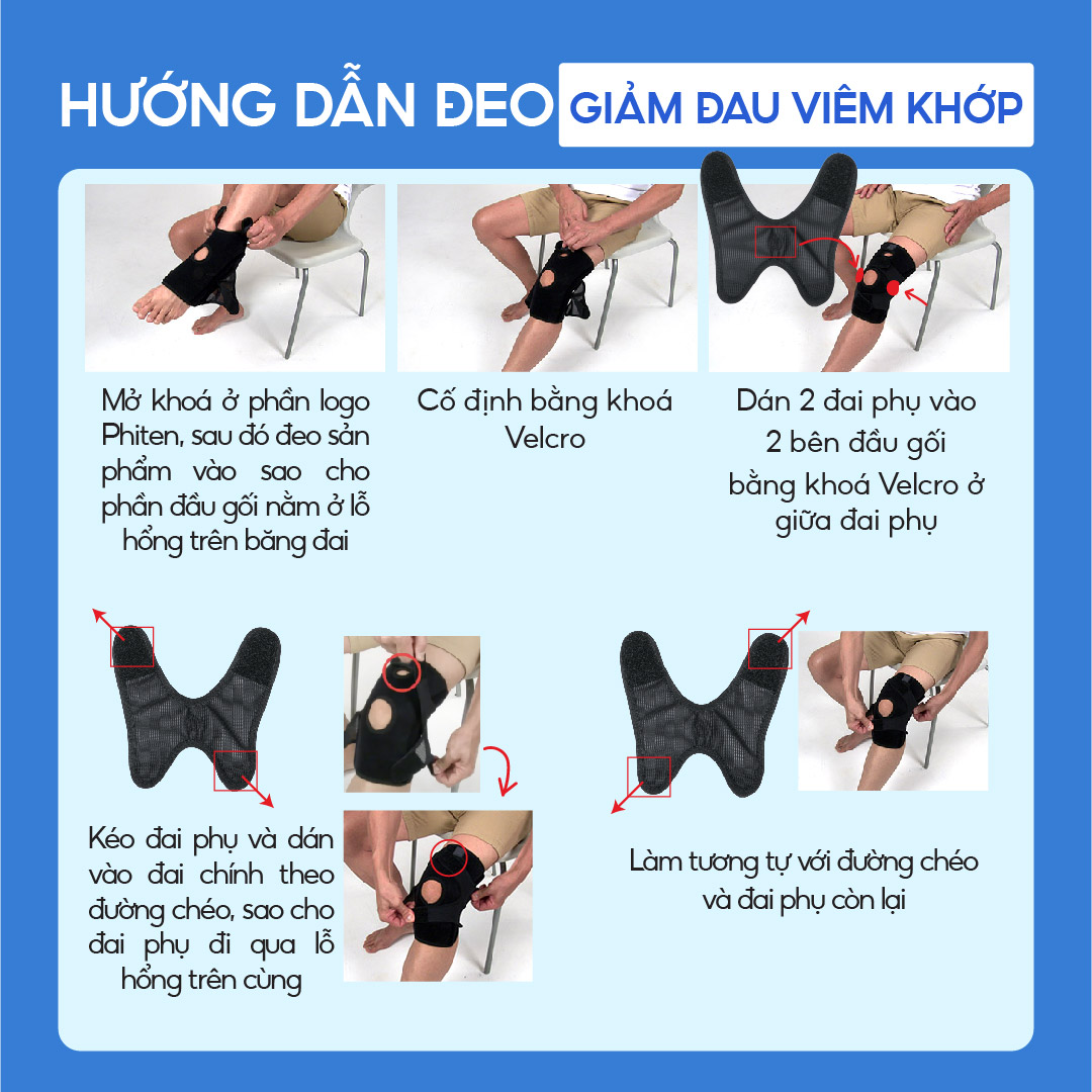 Đai Định Hình Đầu Gối Loại cứng Phiten Metax Supporter Knee Firm AP232003/AP232004/AP232005